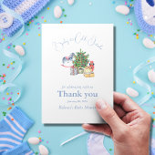 Het is koud buiten het Baby shower van de kerstboo Bedankkaart