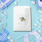 Het is koud buiten het Baby shower van de kerstboo Bedankzakje