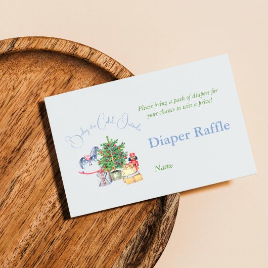 Het is koud buiten het Baby shower van de kerstboo Informatiekaartje