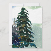 Het is koud buiten het Baby shower van de kerstboo Kaart (Achterkant)