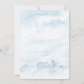 Het is koud buiten het Baby shower van de Pijnboom Kaart (Achterkant)