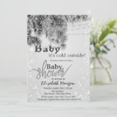 Het is koud buiten het Baby shower van de Zilveren Kaart (Staand voorkant)