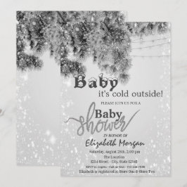 Het is koud buiten het Baby shower van de Zilveren Kaart