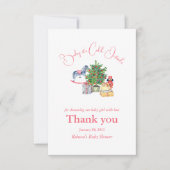 Het is koud buiten het Baby shower van het winterr Bedankkaart (Voorkant)