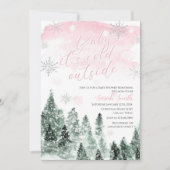 Het is koud buiten het Baby shower van het winterr Kaart (Voorkant)