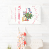 Het is koud buiten het Baby shower van het winterr Spandoek (Insitu)