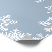 Het is koud buiten jongen Winter baby shower welko Poster (Hoek)