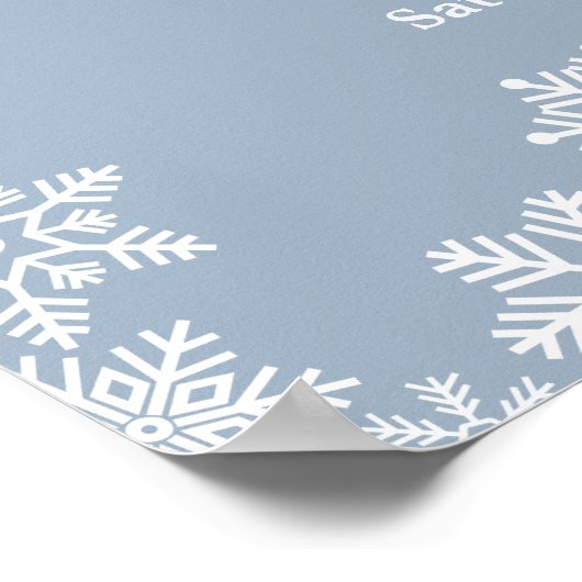 Het is koud buiten jongen Winter baby shower welko Poster (Hoek)