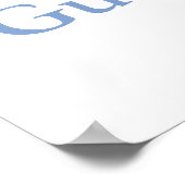 Het is koud buiten Kerst Baby Shower Gast boek Poster (Hoek)