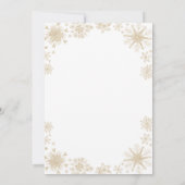 Het is koud buiten kerst ornament Baby shower Kaart (Achterkant)