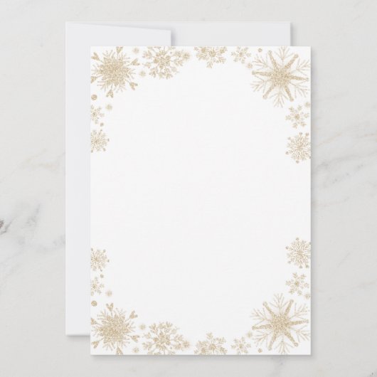 Het is koud buiten kerst ornament Baby shower Kaart (Achterkant)