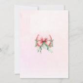 Het is koud buiten kerstmeisje baby shower kaart (Achterkant)