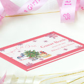 Het is koud buiten kerstroze Baby shower van een m Gastenboek