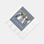 Het is koud buiten King Penguin foto met tekst Servet (Hoek)