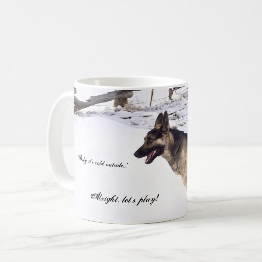 Het is koud buiten koffiemok (Voorkant links)