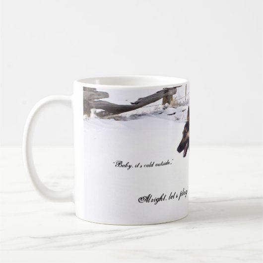 Het is koud buiten koffiemok (Links)