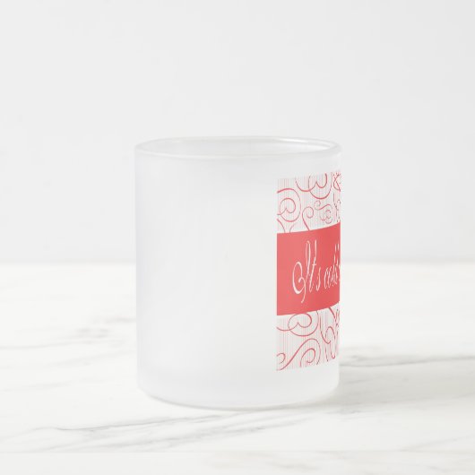 Het is koud buiten matglas koffiemok (Center)