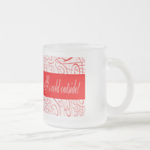 Het is koud buiten matglas koffiemok