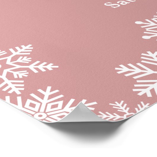 Het is koud buiten Meisje Winter Baby Shower Welko Poster (Hoek)