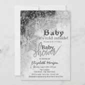 Het is Koud Buiten Pine Cones Baby shower Kaart (Voorkant)