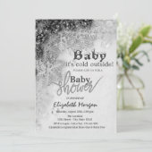 Het is Koud Buiten Pine Cones Baby shower Kaart (Staand voorkant)