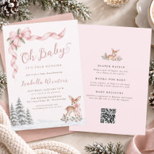 Het is koud buiten Roze Baby Meisje Shower ALLES I