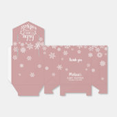 Het is koud buiten Roze Meisje Winter Baby Shower Bedankdoosjes (Uitgevouwen)