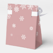 Het is koud buiten Roze Meisje Winter Baby Shower Bedankdoosjes (Achterkant)