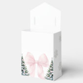 Het is koud buiten Roze strik baby shower favor bo Bedankdoosjes (Geopend)