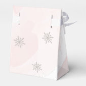 Het is Koud Buiten Roze Waterverf Baby shower Bedankdoosjes (Achterkant)