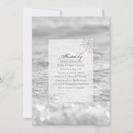 Het is Koud Buiten Roze Waterverf Baby shower Invi Kaart (Achterkant)