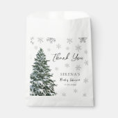 Het is koud buiten | Sneeuwboom Dank je wel voor t Bedankzakje (Voorkant)