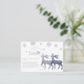 Het is koud buiten Twins Baby shower Boek Aanvraag Informatiekaartje (Staand voorkant)