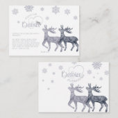 Het is koud buiten Twins Baby shower Boek Aanvraag Informatiekaartje (Voorkant / Achterkant)