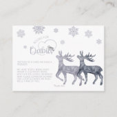 Het is koud buiten Twins Baby shower Boek Aanvraag Informatiekaartje (Voorkant)