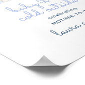 Het is koud buiten Waterverf Winter Baby shower Poster (Hoek)