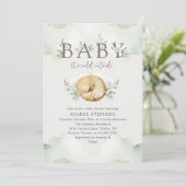Het is koud buiten Winter Baby Shower Schattige Vo Kaart (Staand voorkant)
