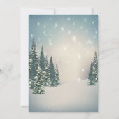 Het is koud buiten Winter dennenbomen babyshower Kaart (Achterkant)