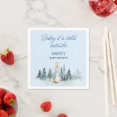 Het is koud buiten Winter Rabbit Baby shower Servet (Insitu)