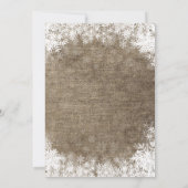 Het is koud buiten Winter Sneeuwvlok Baby Shower Kaart (Achterkant)