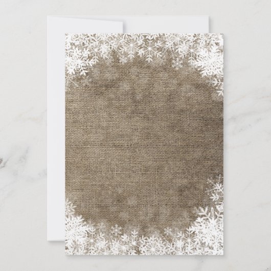 Het is koud buiten Winter Sneeuwvlok Baby Shower Kaart (Achterkant)