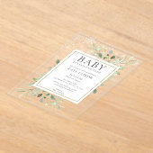 Het is koud buiten Winter Snow Baby Shower Acryl Uitnodigingen (Laagn)