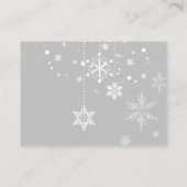 Het is koud buiten | Winter Tree Grijze Luier Raff Informatiekaartje (Achterkant)