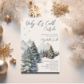 Het is koud buiten Winter Wonderland Genderneutraa Kaart