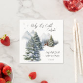 Het is koud buiten Winter Wonderland Genderneutraa Servet (Insitu)