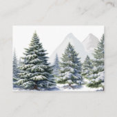 Het is koud buiten Winter Wonderland Luier Raffle Informatiekaartje (Achterkant)