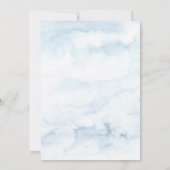 Het is Koud Buiten Winterbos Baby shower Kaart (Achterkant)