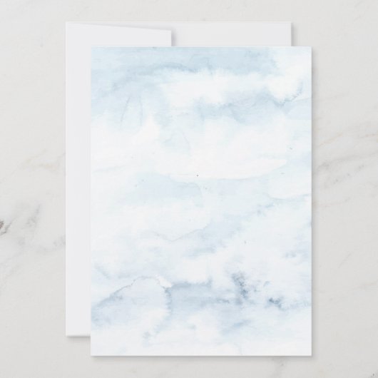 Het is Koud Buiten Winterbos Baby shower Kaart (Achterkant)