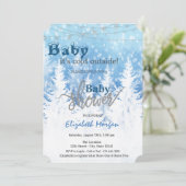 Het is Koud Buiten Wonderland Forest Baby shower Kaart (Staand voorkant)