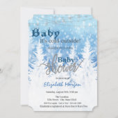 Het is Koud Buiten Wonderland Forest Baby shower Kaart (Voorkant)